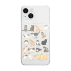 OHAYO CHAHANの男木島猫ずかんスマホケース Clear Smartphone Case