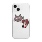 アヒルノコのマヤーとイングワァー（猫と犬） Clear Smartphone Case