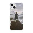 世界美術商店の雲海の上の旅人 / Wanderer above the Sea of Fog Clear Smartphone Case