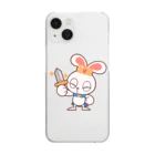 レタ(LETA)のぽっぷらうさぎ(勇敢！) Clear Smartphone Case