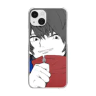 Nishi shopのBoy クリアスマホケース Clear Smartphone Case