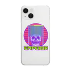 中華呪術堂（チャイナマジックホール）の【前面】skeleton emperor Clear Smartphone Case