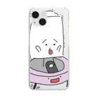 おとうふくんのロボット掃除機とおとうふくん Clear Smartphone Case