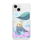 らる_haruの雨宿りオカメ Clear Smartphone Case