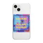 insparation｡   --- ｲﾝｽﾋﾟﾚｰｼｮﾝ｡のsquare Clear Smartphone Case