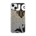 INULAVITAのPug silhouette Clear Smartphone Case