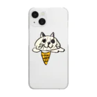 ModernAgeのアイスクリーム猫 Clear Smartphone Case