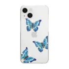 neruの油彩画「Blue butterfly」 Clear Smartphone Case