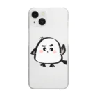 moonriver2020の手をあげるシマエナガくん Clear Smartphone Case