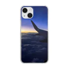 ryuonji87の飛行機からのsunset Clear Smartphone Case