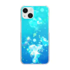 氷月のネタ箱のキラキラぷくぷくの水中 Clear Smartphone Case