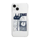 tekitekelyのねこ ねいびー Clear Smartphone Case