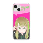 モダンラヂオの【メガネガール】 Clear Smartphone Case