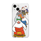 もしもしこちら文鳥の文鳥力士　土俵入り Clear Smartphone Case