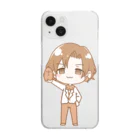 🌈彩-ｲﾛﾄﾞﾘ-🎨のミニキャラ土器くん Clear Smartphone Case