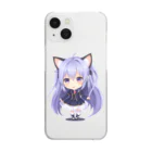 KAZAHANAのネコ耳ふぅちゃん Clear Smartphone Case