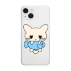 ムスっと！のピエんとねこさん Clear Smartphone Case