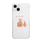 SURF810のマニキュア柄オレンジ Clear Smartphone Case