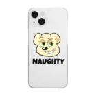 NAUGHTYのNAUGHTY BEARくん クリアスマホケース