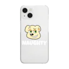 NAUGHTYのNAUGHTY BEARくん (WHT) Clear Smartphone Case