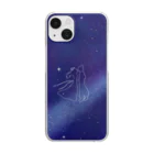 Tiny monkey babeのTiny monkey babe 織姫と彦星 Clear Smartphone Case