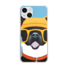 DJ.dogsのDJ.dog dogs1 Clear Smartphone Case