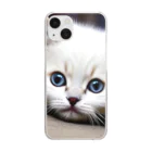 🐱ペットラブリッシュ🐶の猫の安らぎ Clear Smartphone Case