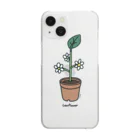 海苔尾のLeaflower Clear Smartphone Case