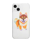 Dango Houseのしば犬　ポチ公 Clear Smartphone Case