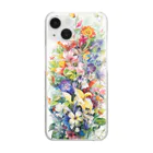 癒しのお部屋の蝶と花II Clear Smartphone Case