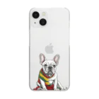 Frenchie-Rasta DoggのFrenchie-Rasta Dogg Clear Smartphone Case