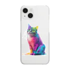 にゃっとクローバーの"猫の輝き" ニャオンTシャツ Clear Smartphone Case