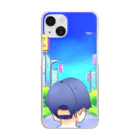 kohryuの男の子と街並み Clear Smartphone Case