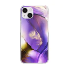 janetのpurple wind Clear Smartphone Case