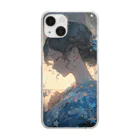 Keko-Neko🌟AI Illust-Studioの星と願い Clear Smartphone Case