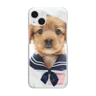 dogsandcatsのセーラーパピー Clear Smartphone Case