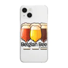 ベルギービールバー麦酒本舗公式グッズの3Belgian Beers Clear Smartphone Case