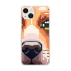 getprizeのドット絵の犬 Clear Smartphone Case