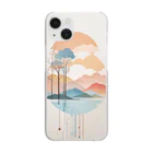 Daruma-Storeの水彩画風アート "Water Art" Clear Smartphone Case