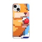 SFFのドット絵ハムスター Clear Smartphone Case