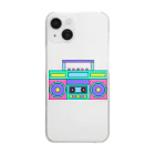 Lucia BOXの90’S　LOVE ITEM　ラジカセ Clear Smartphone Case