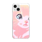 可愛い猫ちゃんのまどろみ猫ちゃん Clear Smartphone Case