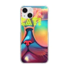 tatuuのShady Cat! Clear Smartphone Case