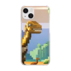 オカメインコのタロのドット絵マイアサウラ Clear Smartphone Case