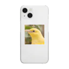 Happy Bird の黄色い鳥の横顔 Clear Smartphone Case