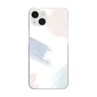 brownの人気♡くすみカラーが可愛い水彩デザイン♡ Clear Smartphone Case