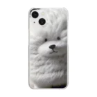 Dondon_designのもふもふ犬 Clear Smartphone Case