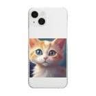 猫の憩い場の「キュートなまなざし」  Clear Smartphone Case