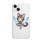 NexDreamの妖精のハロウィンフェス（黒猫2） Clear Smartphone Case