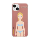 Quatre Illustrationのキャトル・ガール02 Clear Smartphone Case